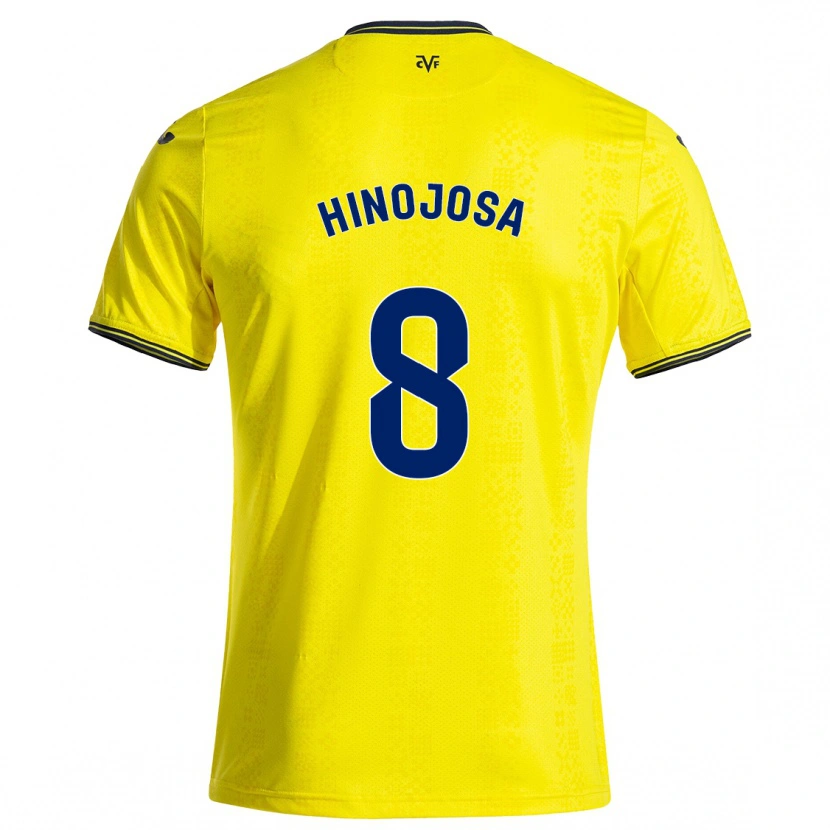 Danxen Hombre Camiseta Sergio Hinojosa #8 Amarillo Negro 1ª Equipación 2024/25 La Camisa México