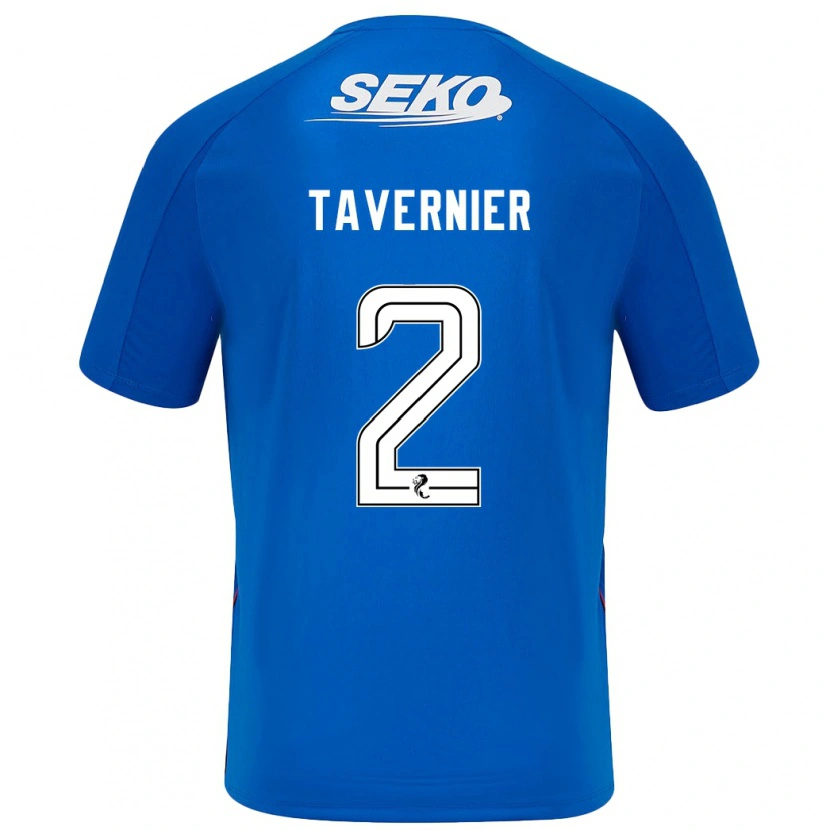 Danxen Hombre Camiseta James Tavernier #2 Azul Oscuro 1ª Equipación 2024/25 La Camisa México