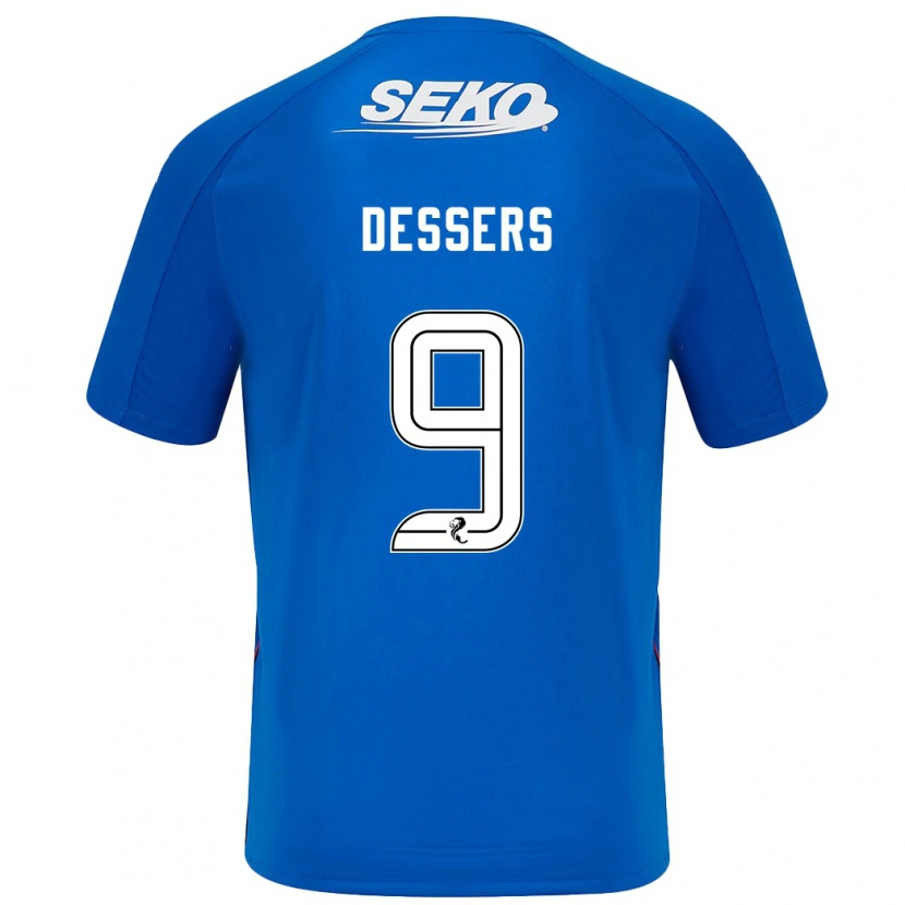Danxen Hombre Camiseta Cyriel Dessers #9 Azul Oscuro 1ª Equipación 2024/25 La Camisa México