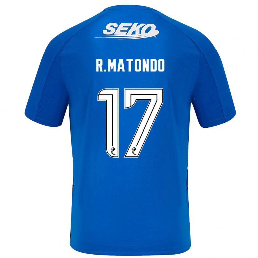 Danxen Hombre Camiseta Rabbi Matondo #17 Azul Oscuro 1ª Equipación 2024/25 La Camisa México