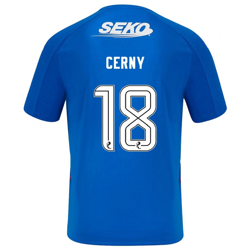 Danxen Hombre Camiseta Vaclav Cerny #18 Azul Oscuro 1ª Equipación 2024/25 La Camisa México