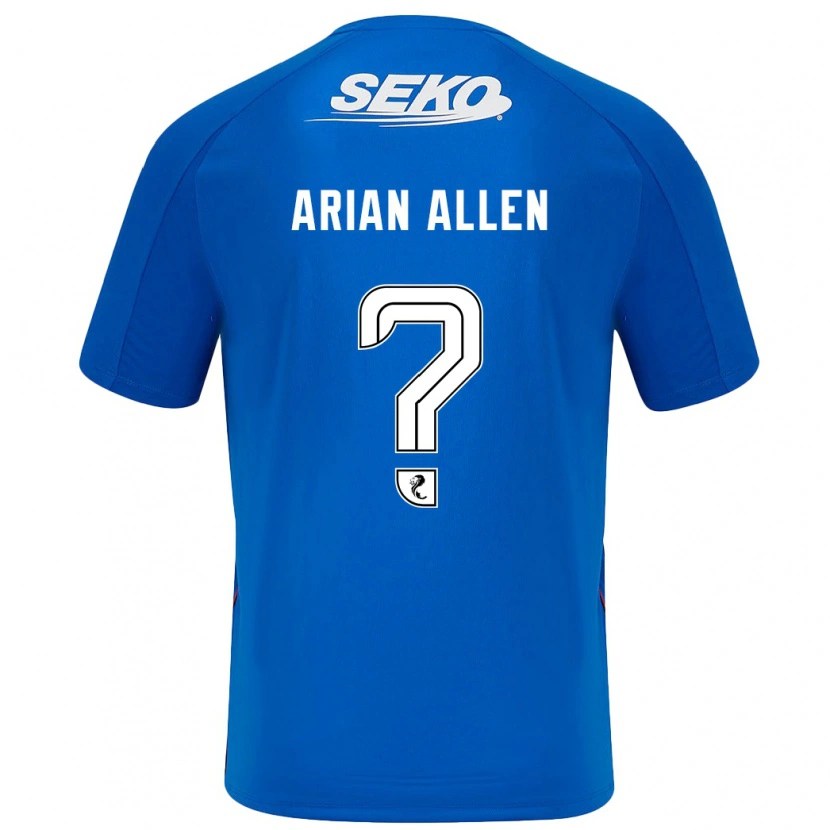 Danxen Hombre Camiseta Arian Allen #0 Azul Oscuro 1ª Equipación 2024/25 La Camisa México