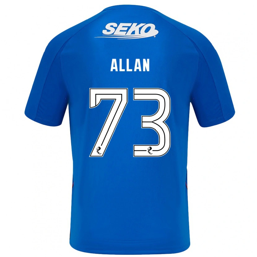Danxen Hombre Camiseta Connor Allan #73 Azul Oscuro 1ª Equipación 2024/25 La Camisa México