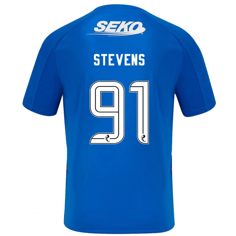 Danxen Hombre Camiseta Archie Stevens #91 Azul Oscuro 1ª Equipación 2024/25 La Camisa México