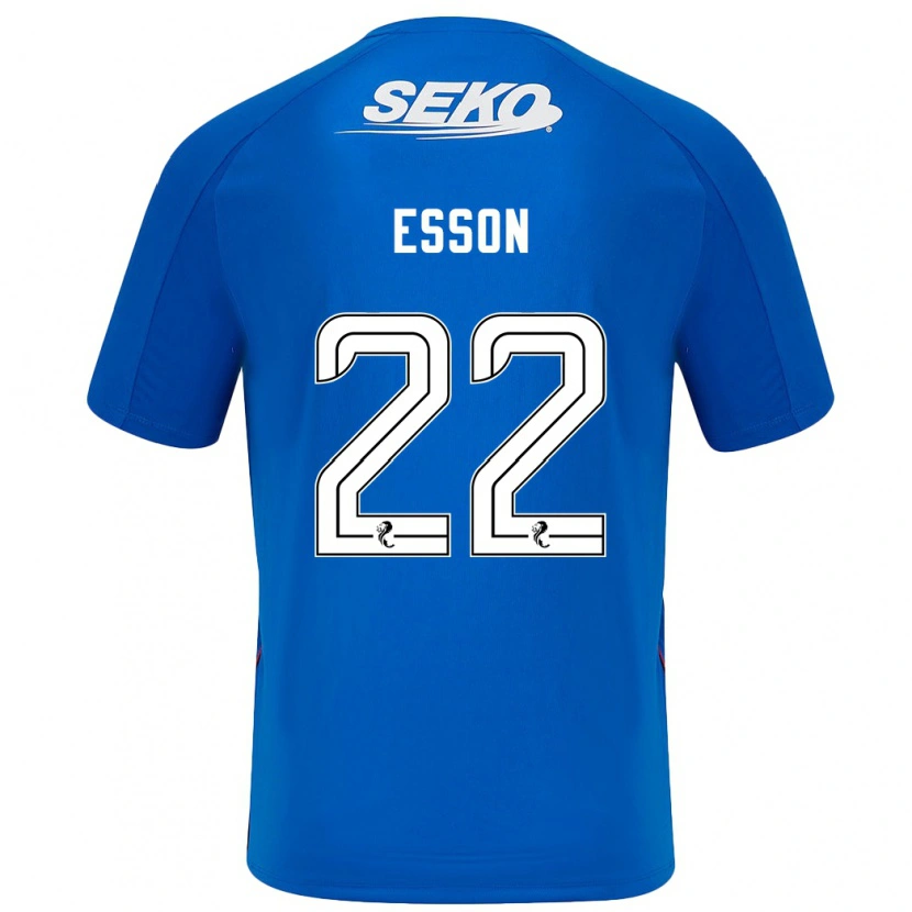 Danxen Hombre Camiseta Victoria Esson #22 Azul Oscuro 1ª Equipación 2024/25 La Camisa México