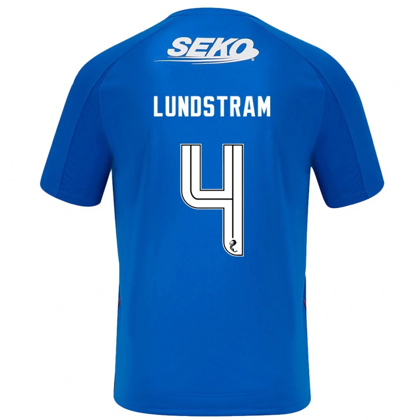 Danxen Hombre Camiseta John Lundstram #4 Azul Oscuro 1ª Equipación 2024/25 La Camisa México