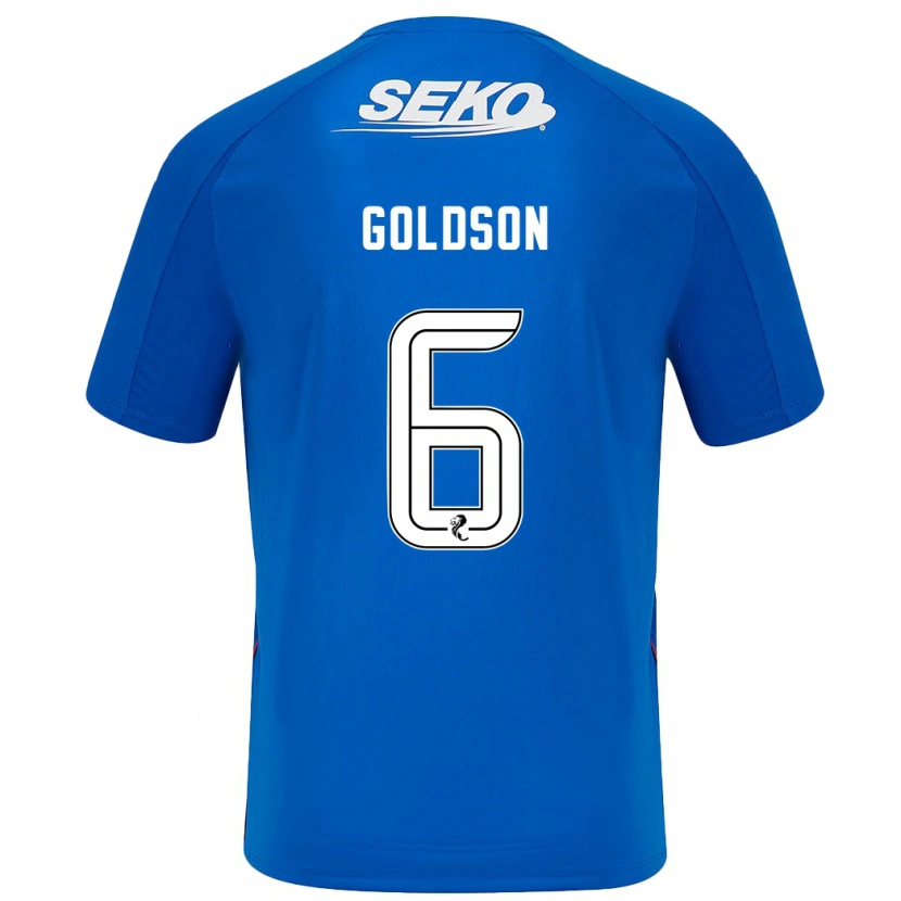 Danxen Hombre Camiseta Connor Goldson #6 Azul Oscuro 1ª Equipación 2024/25 La Camisa México
