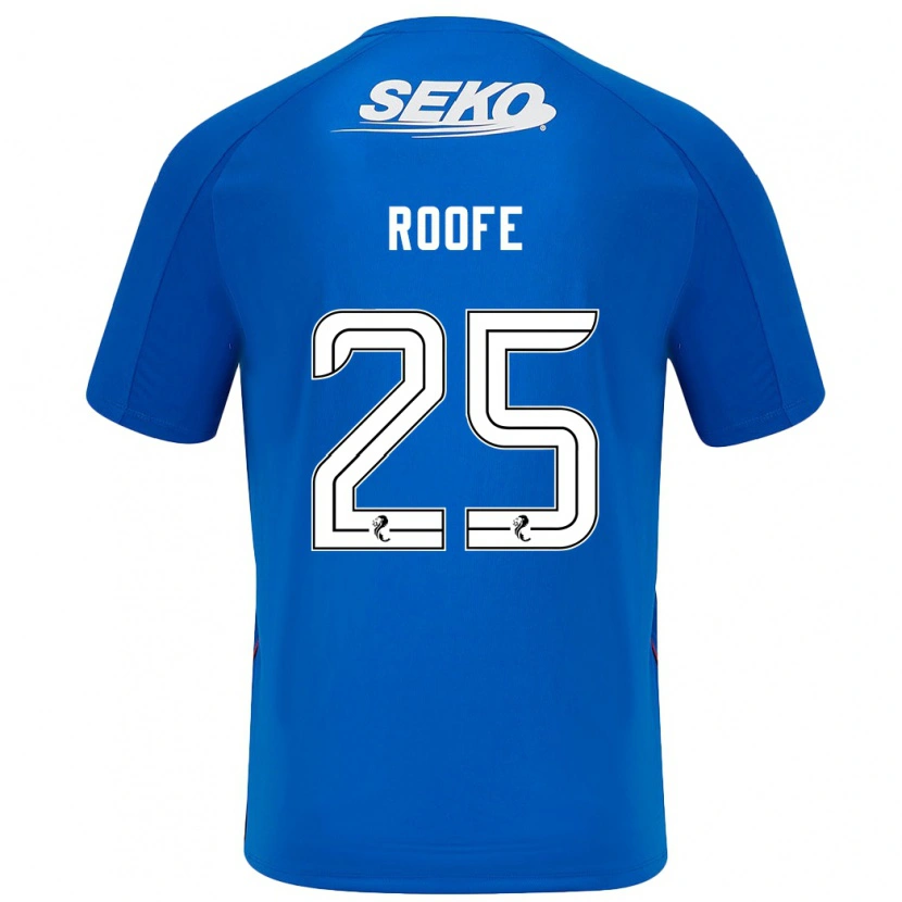 Danxen Hombre Camiseta Kemar Roofe #25 Azul Oscuro 1ª Equipación 2024/25 La Camisa México