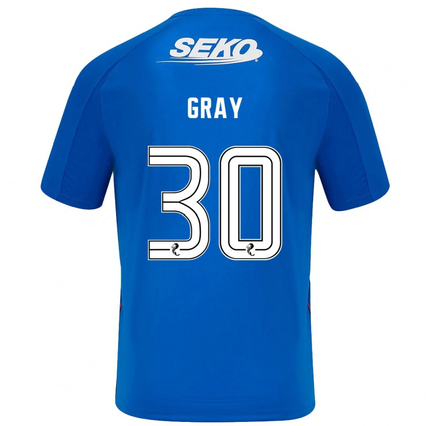 Danxen Hombre Camiseta Georgia Gray #30 Azul Oscuro 1ª Equipación 2024/25 La Camisa México