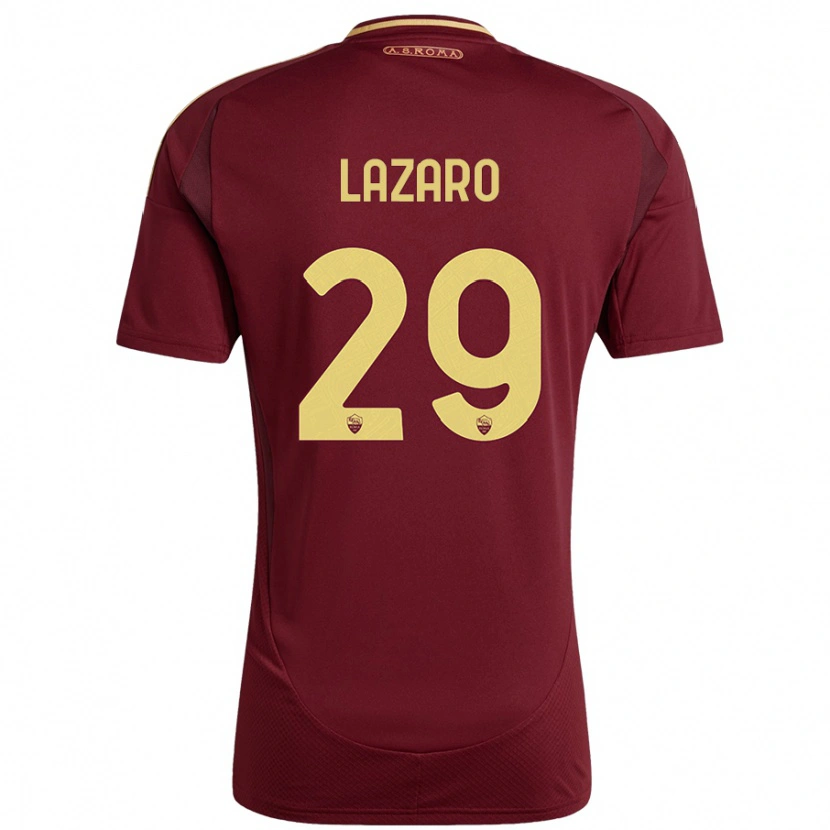 Danxen Hombre Camiseta Paloma Lazaro #29 Rojo Marrón Dorado 1ª Equipación 2024/25 La Camisa México