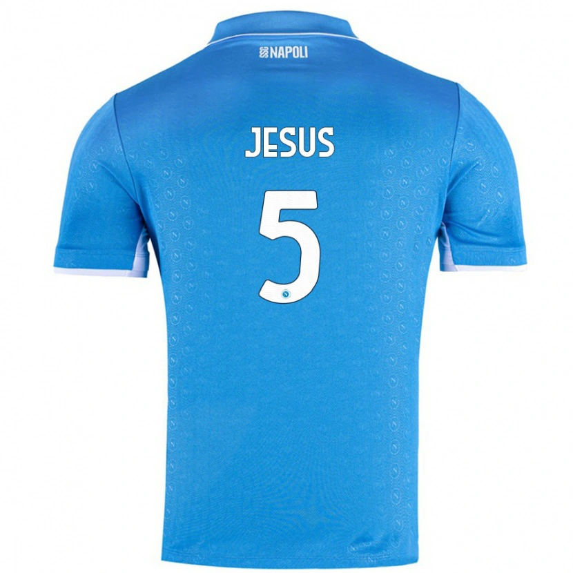 Danxen Hombre Camiseta Juan Jesus #5 Azul Cielo 1ª Equipación 2024/25 La Camisa México