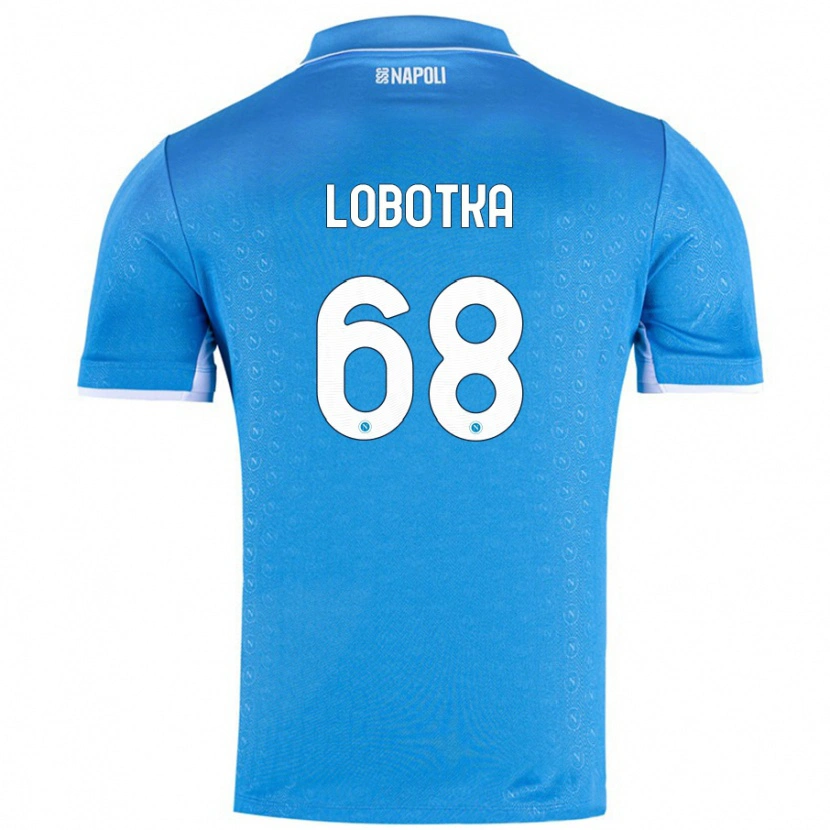 Danxen Hombre Camiseta Stanislav Lobotka #68 Azul Cielo 1ª Equipación 2024/25 La Camisa México