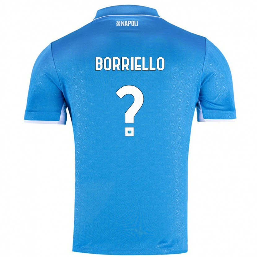 Danxen Hombre Camiseta Salvatore Borriello #0 Azul Cielo 1ª Equipación 2024/25 La Camisa México