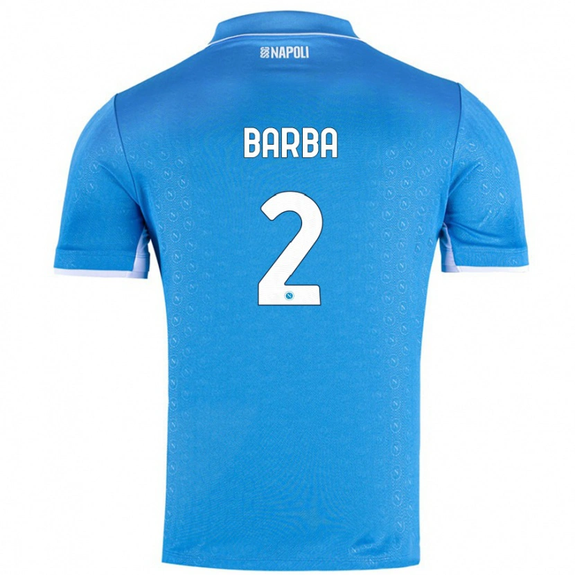 Danxen Hombre Camiseta Benedetto Barba #2 Azul Cielo 1ª Equipación 2024/25 La Camisa México