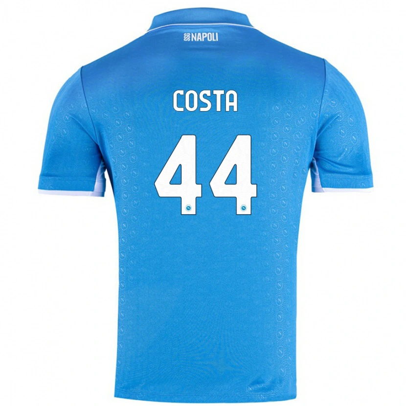 Danxen Hombre Camiseta Filippo Costa #44 Azul Cielo 1ª Equipación 2024/25 La Camisa México