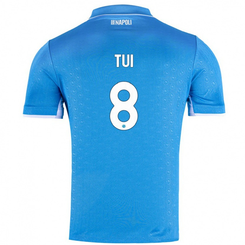 Danxen Hombre Camiseta Sara Tui #8 Azul Cielo 1ª Equipación 2024/25 La Camisa México