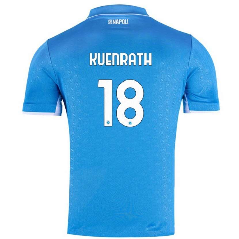 Danxen Hombre Camiseta Melanie Kuenrath #18 Azul Cielo 1ª Equipación 2024/25 La Camisa México