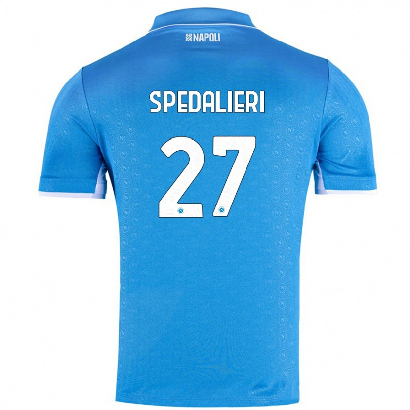 Danxen Hombre Camiseta Johnatan Andrea Spedalieri #27 Azul Cielo 1ª Equipación 2024/25 La Camisa México