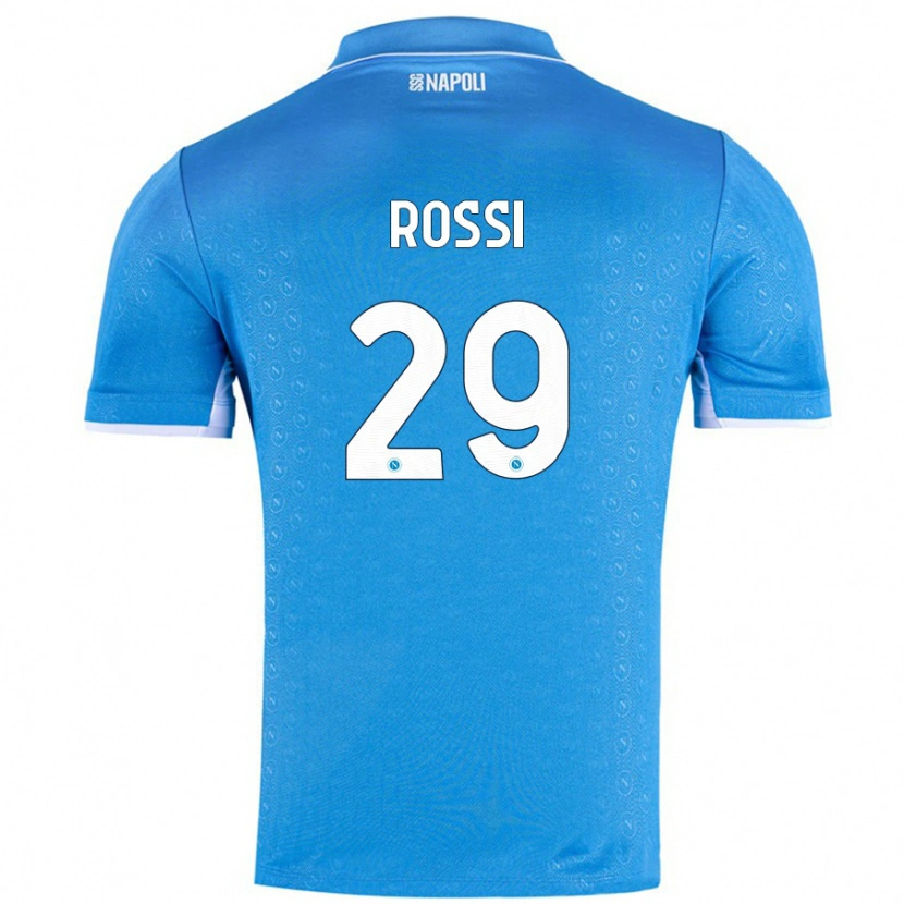 Danxen Hombre Camiseta Francesco Rossi #29 Azul Cielo 1ª Equipación 2024/25 La Camisa México