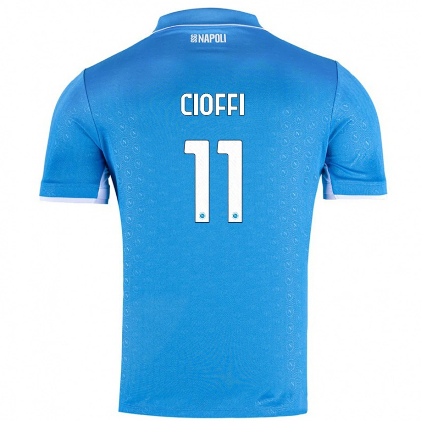 Danxen Hombre Camiseta Antonio Cioffi #11 Azul Cielo 1ª Equipación 2024/25 La Camisa México