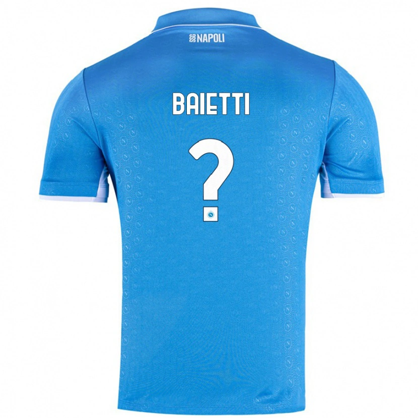 Danxen Hombre Camiseta Francesco Baietti #0 Azul Cielo 1ª Equipación 2024/25 La Camisa México
