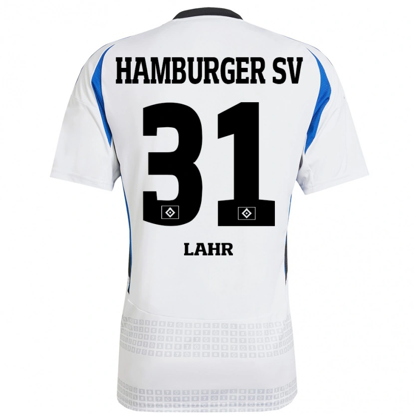 Danxen Hombre Camiseta Jobina Lahr #31 Blanco Azul 1ª Equipación 2024/25 La Camisa México