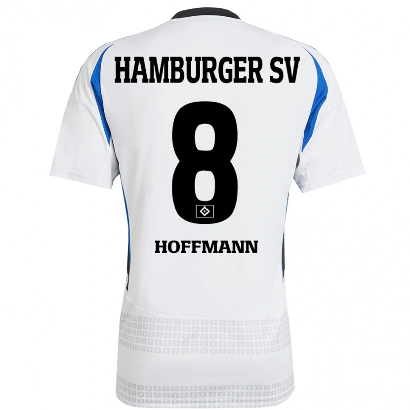 Danxen Hombre Camiseta Nick Hoffmann #8 Blanco Azul 1ª Equipación 2024/25 La Camisa México