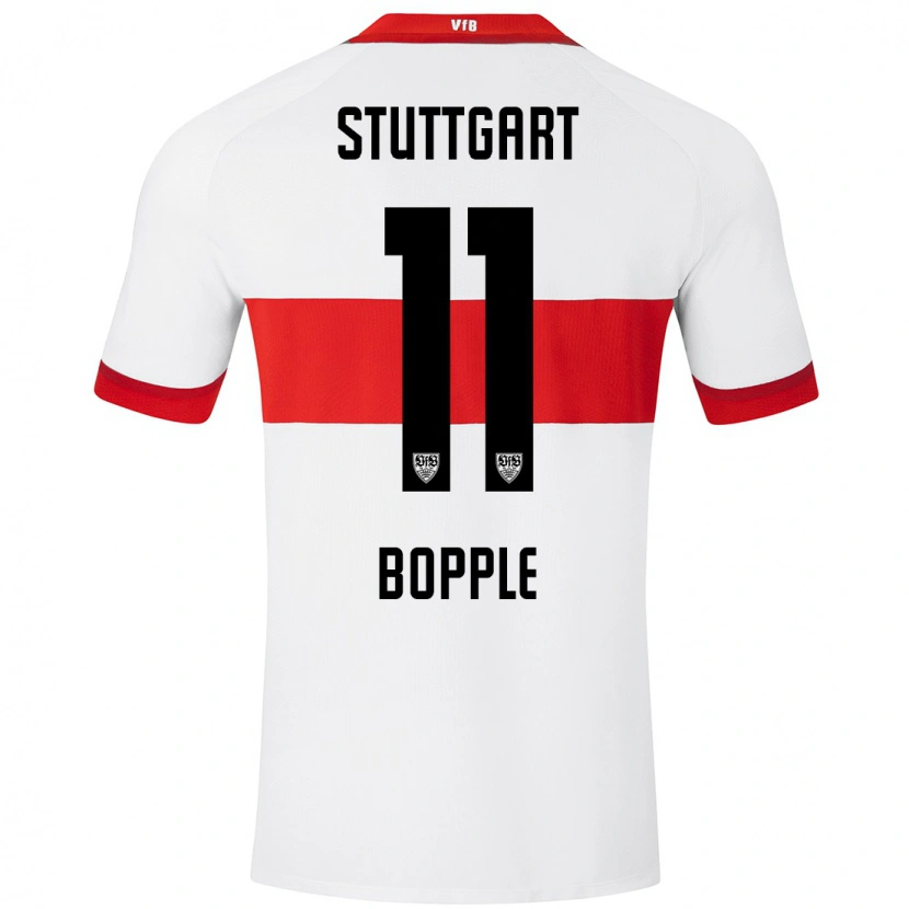 Danxen Hombre Camiseta Teresa Böpple #11 Blanco Rojo 1ª Equipación 2024/25 La Camisa México