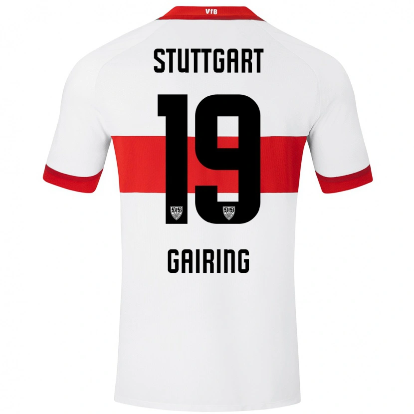 Danxen Hombre Camiseta Sophie Gairing #19 Blanco Rojo 1ª Equipación 2024/25 La Camisa México