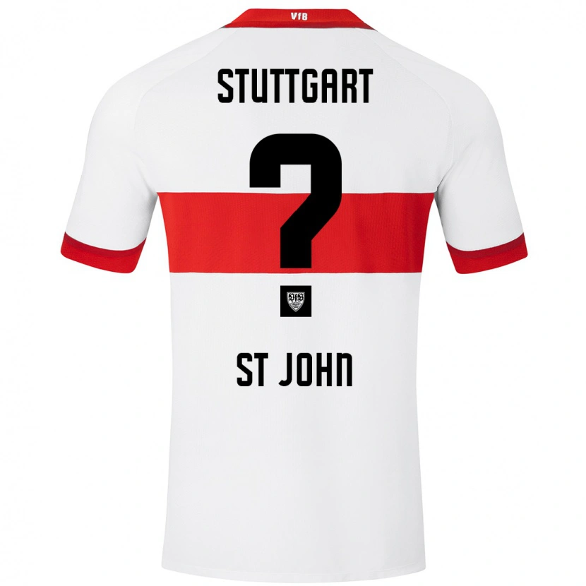 Danxen Hombre Camiseta Rawley St. John #0 Blanco Rojo 1ª Equipación 2024/25 La Camisa México