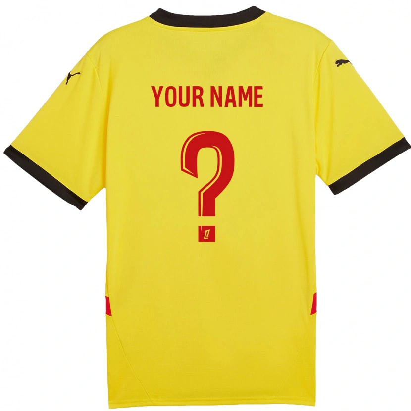 Danxen Hombre Camiseta Su Nombre #0 Amarillo Rojo 1ª Equipación 2024/25 La Camisa México