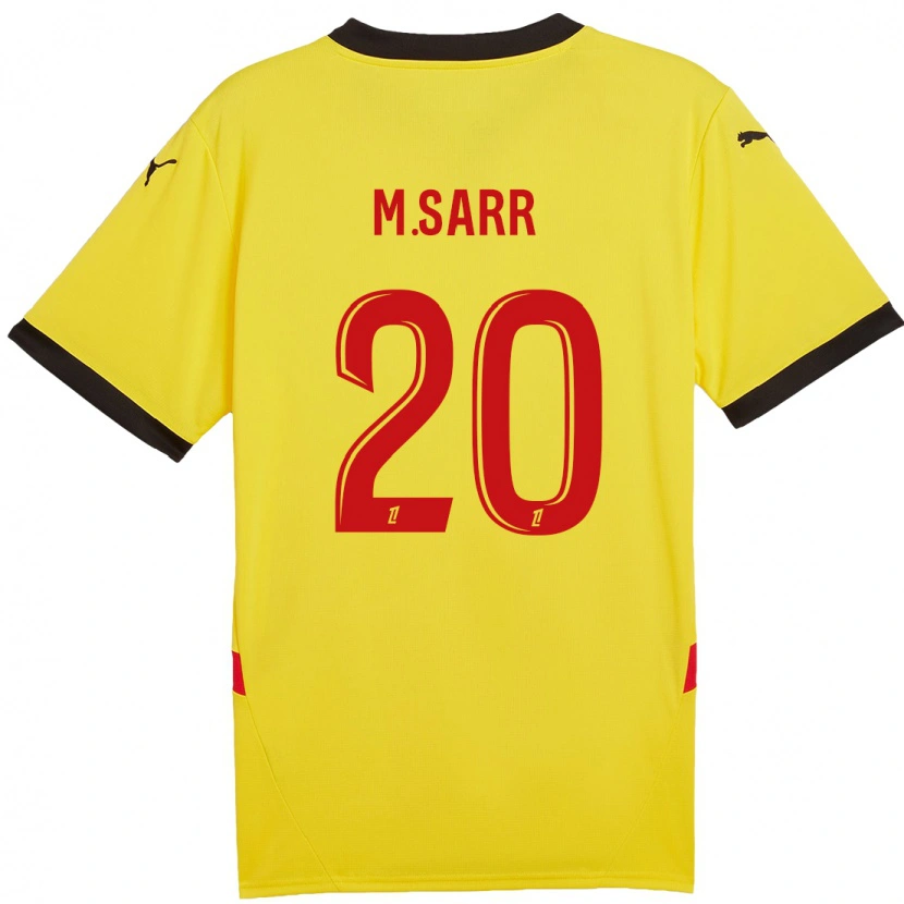 Danxen Hombre Camiseta Malang Sarr #20 Amarillo Rojo 1ª Equipación 2024/25 La Camisa México