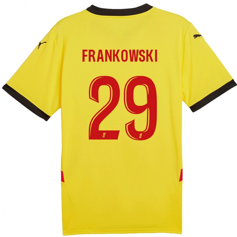 Danxen Hombre Camiseta Przemyslaw Frankowski #29 Amarillo Rojo 1ª Equipación 2024/25 La Camisa México