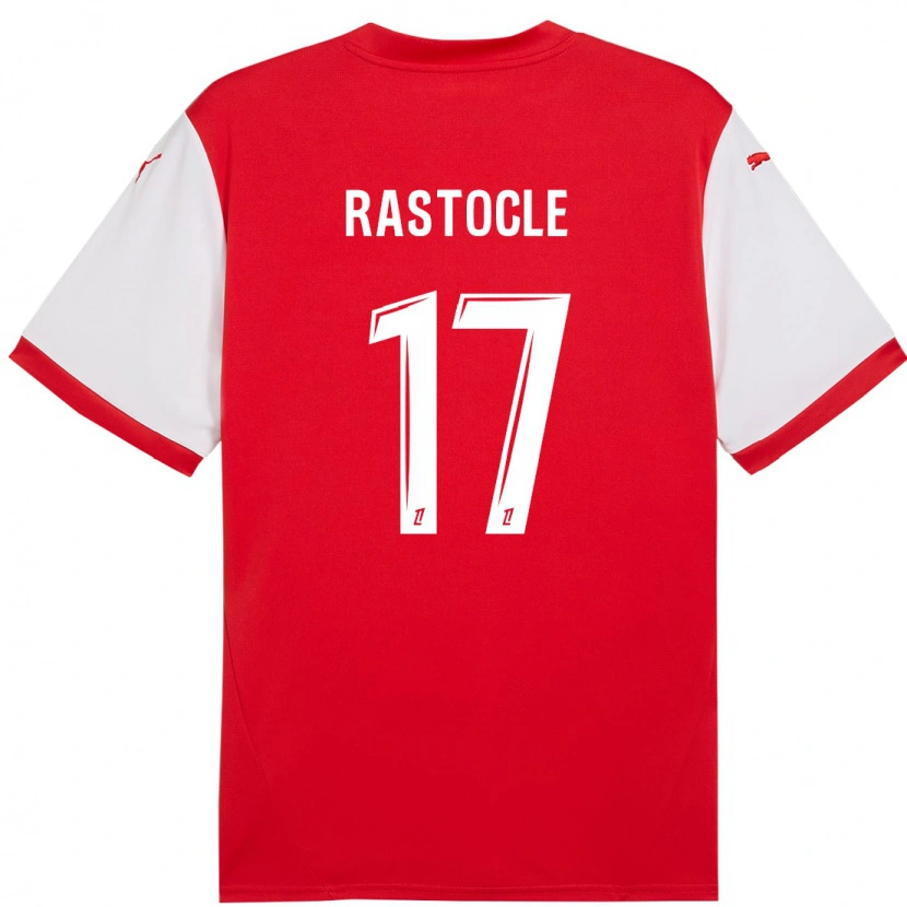 Danxen Hombre Camiseta Jade Rastocle #17 Rojo Blanco 1ª Equipación 2024/25 La Camisa México