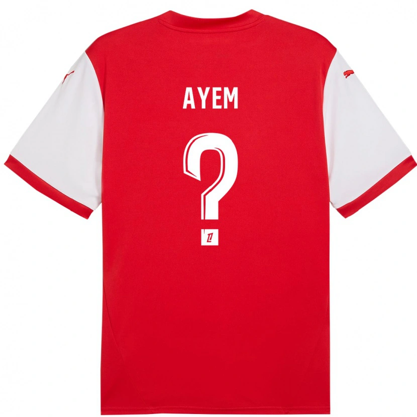 Danxen Hombre Camiseta Grégory Ayem #0 Rojo Blanco 1ª Equipación 2024/25 La Camisa México