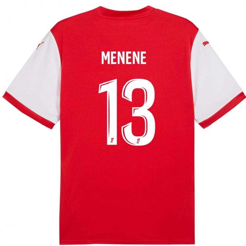 Danxen Hombre Camiseta Meyong Menene #13 Rojo Blanco 1ª Equipación 2024/25 La Camisa México