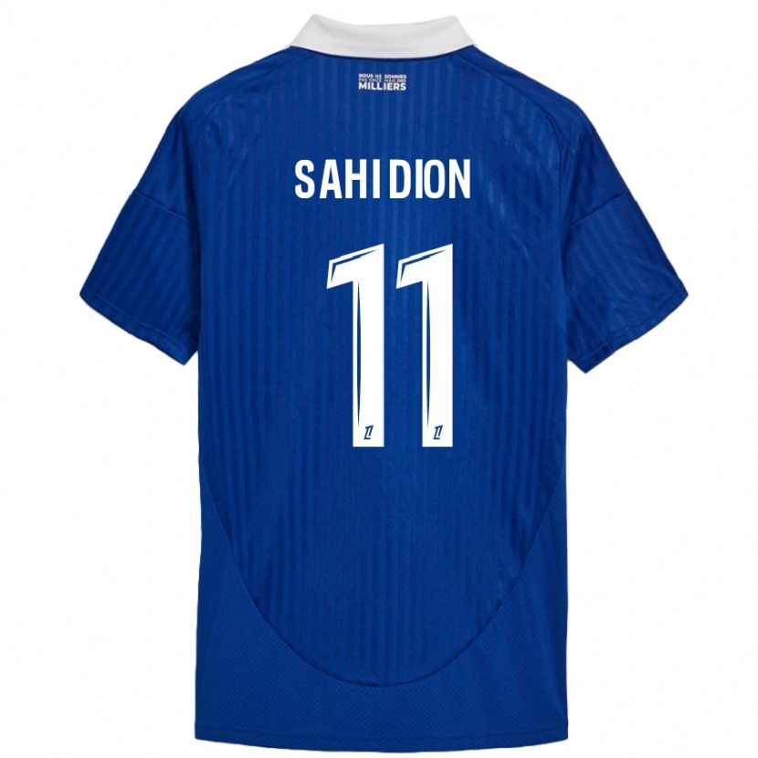 Danxen Hombre Camiseta Moïse Sahi Dion #11 Azul Blanco 1ª Equipación 2024/25 La Camisa México