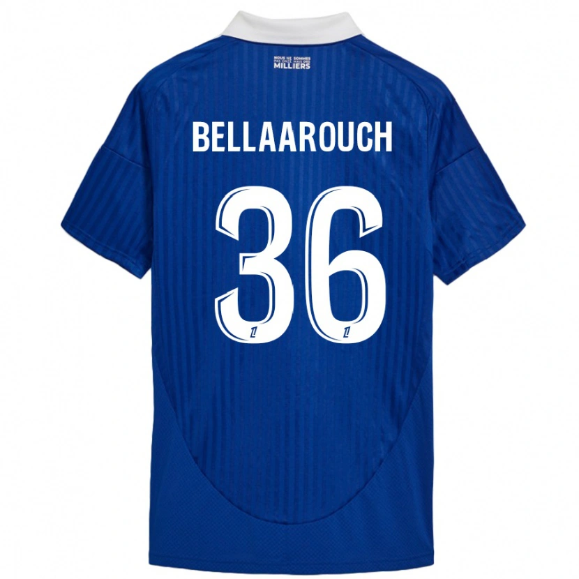 Danxen Hombre Camiseta Alaa Bellaarouch #36 Azul Blanco 1ª Equipación 2024/25 La Camisa México