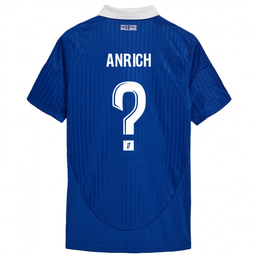 Danxen Hombre Camiseta Melchior Anrich #0 Azul Blanco 1ª Equipación 2024/25 La Camisa México