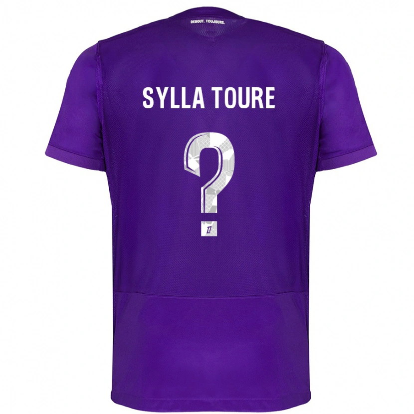 Danxen Hombre Camiseta Ismael Sylla Touré #0 Morado Blanco 1ª Equipación 2024/25 La Camisa México
