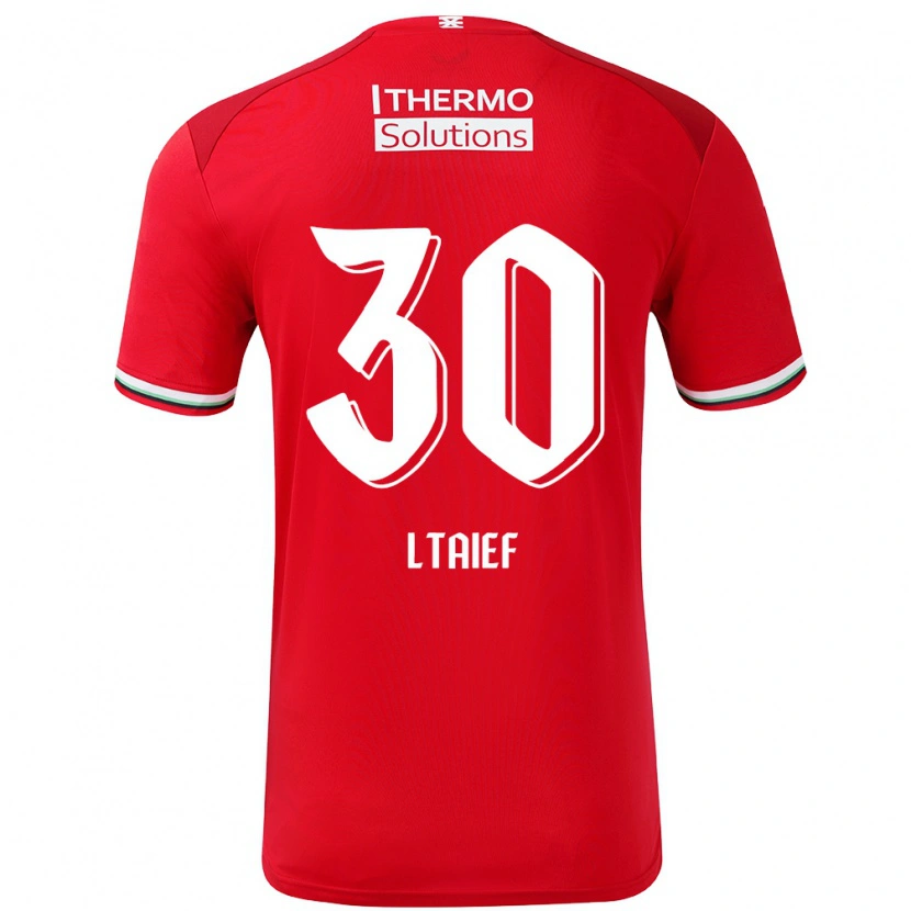 Danxen Hombre Camiseta Sayfallah Ltaief #30 Rojo Blanco 1ª Equipación 2024/25 La Camisa México