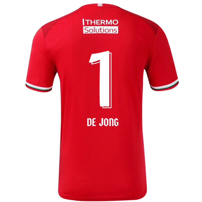 Danxen Hombre Camiseta Daniëlle De Jong #1 Rojo Blanco 1ª Equipación 2024/25 La Camisa México