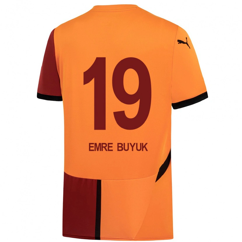 Danxen Hombre Camiseta Enes Emre Büyük #19 Amarillo Rojo 1ª Equipación 2024/25 La Camisa México
