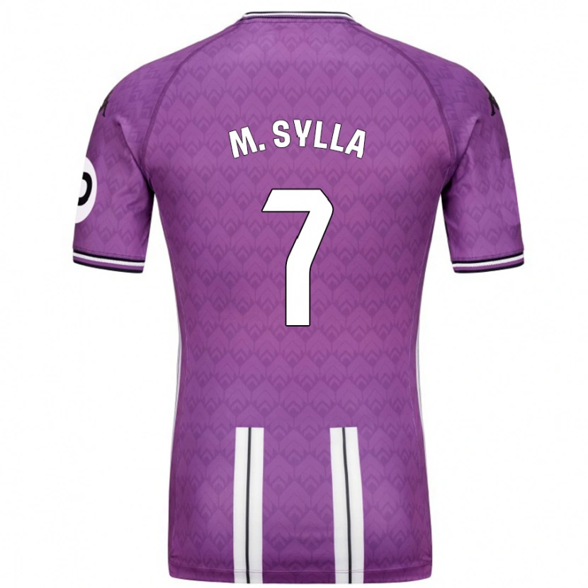 Danxen Hombre Camiseta Mamadou Sylla #7 Púrpura Blanco 1ª Equipación 2024/25 La Camisa México