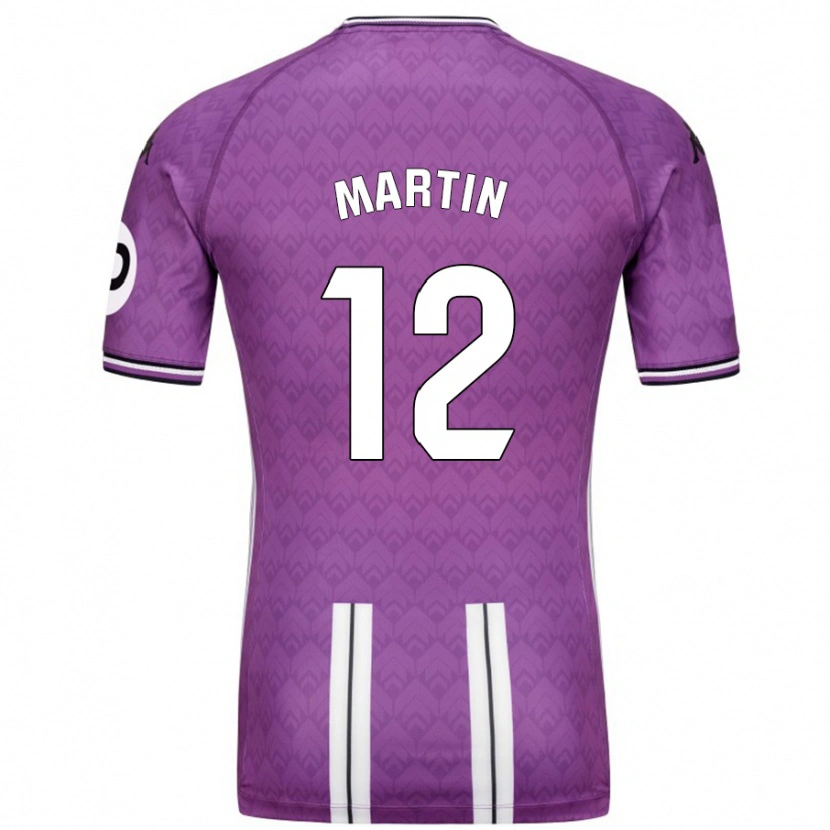 Danxen Hombre Camiseta Mario Martín #12 Púrpura Blanco 1ª Equipación 2024/25 La Camisa México