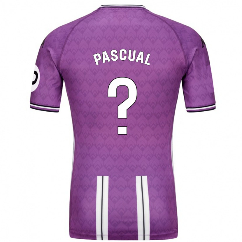 Danxen Hombre Camiseta Adrián Pascual #0 Púrpura Blanco 1ª Equipación 2024/25 La Camisa México