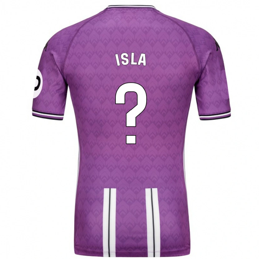 Danxen Hombre Camiseta Cristian Isla #0 Púrpura Blanco 1ª Equipación 2024/25 La Camisa México