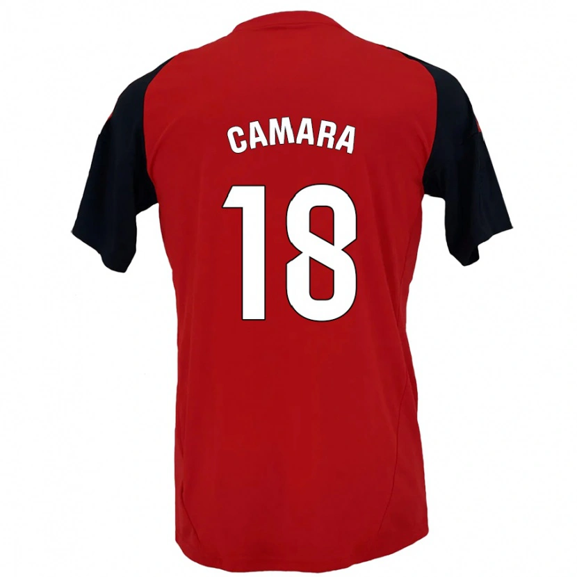 Danxen Hombre Camiseta Aaron Cámara #18 Rojo Negro 1ª Equipación 2024/25 La Camisa México