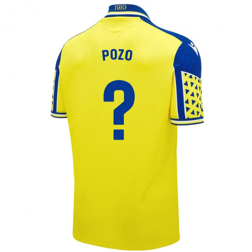 Danxen Hombre Camiseta Nicholas Pozo #0 Amarillo Azul 1ª Equipación 2024/25 La Camisa México