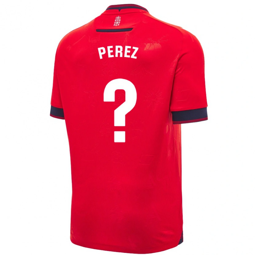 Danxen Hombre Camiseta Bruno Pérez #0 Rojo Blanco 1ª Equipación 2024/25 La Camisa México
